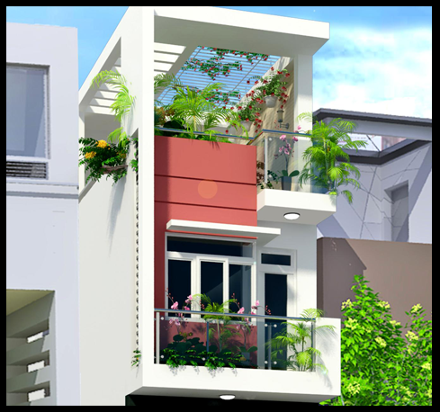 Mẫu nhà phố 2 tầng đẹp Mẫu nhà phố 2 tầng đẹp