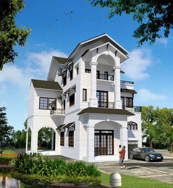 Mẫu nhà thái 2 tầng đẹp Mẫu nhà thái 2 tầng đẹp