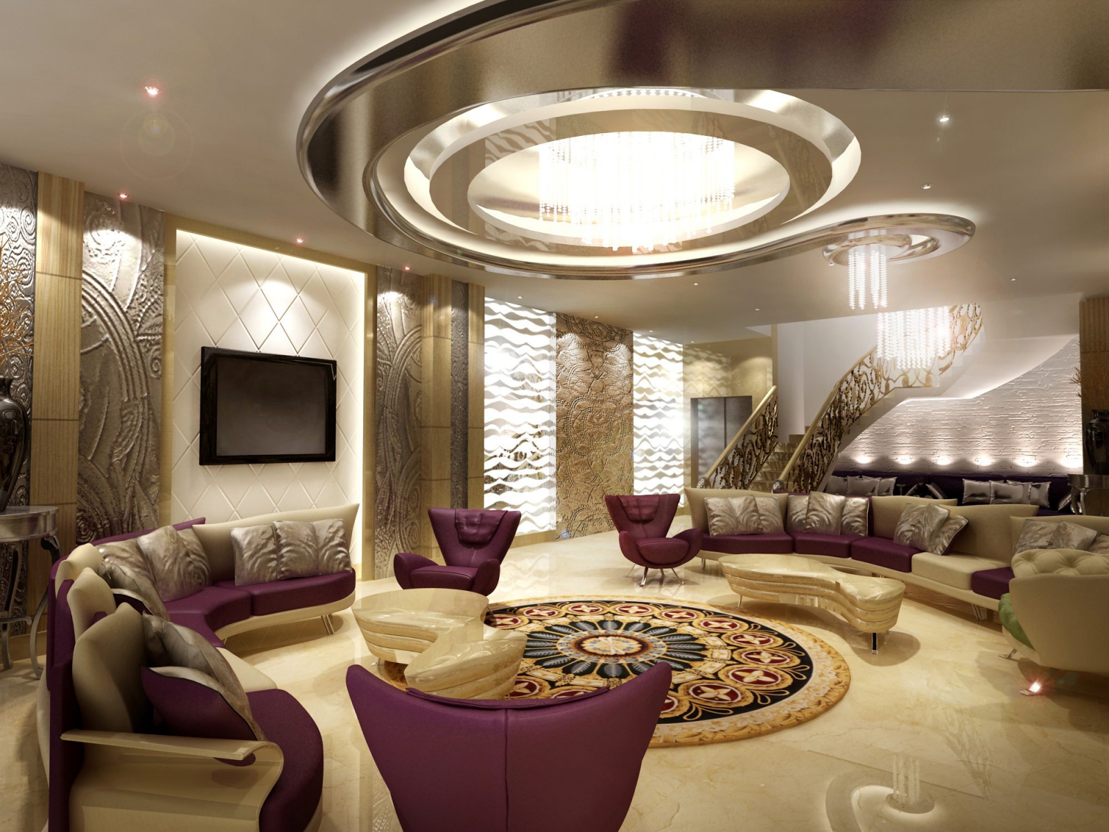 Sảnh biệt thự đẹp