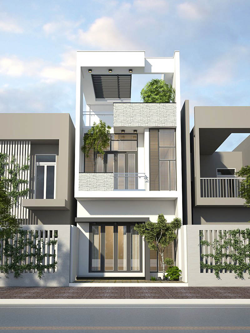 Nhà phố 2 tầng hiện đại