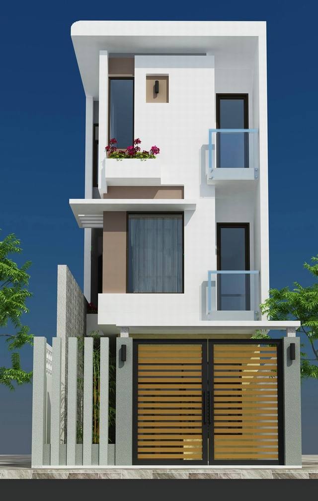 Mẫu nhà phố 2 tầng đẹp Mẫu nhà phố 2 tầng đẹp