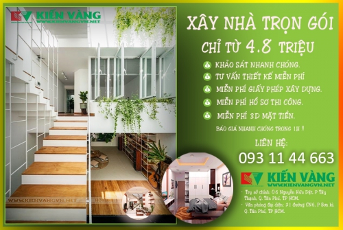 XÂY NHÀ TRỌN GÓI - BÁO GIÁ XÂY DỰNG NHÀ TRỌN GÓI