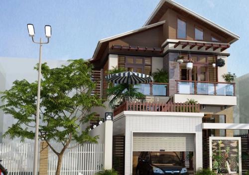 mẫu nhà 2 tầng hiện đại
