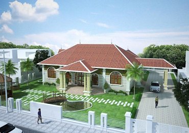 Mẫu nhà thái 2 tầng đẹp