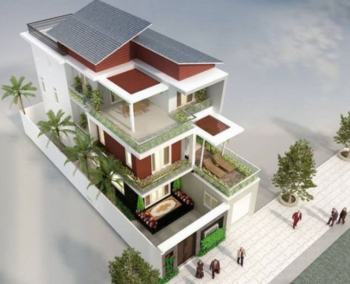 Nhà 3 lầu đẹp