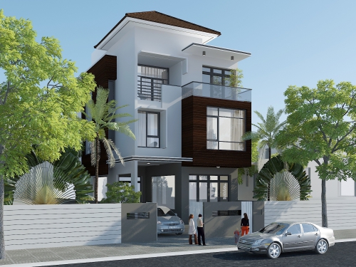 Nhà 3 tầng hiện đại