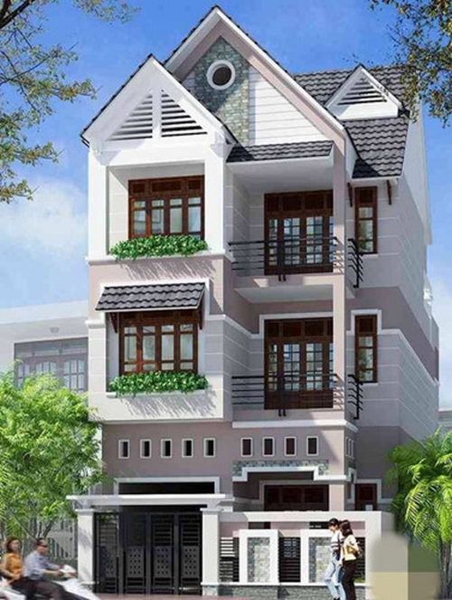 nhà 4 tầng đẹp