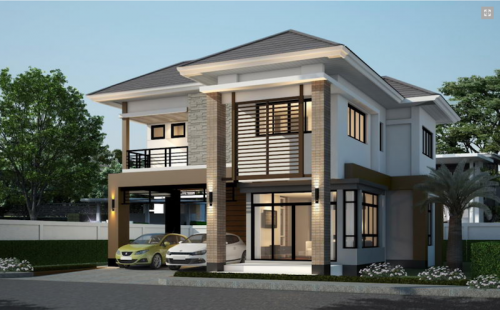 Thiết kế biệt thự 2 tầng hiện đại
