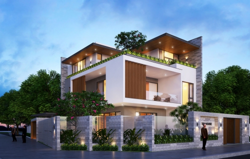 Thiết kế mẫu nhà 2 mặt tiền