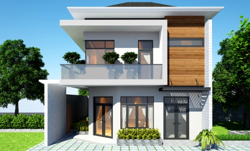 Thiết kế nhà 2 tầng