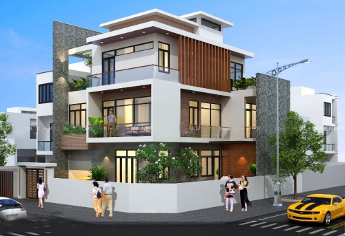 Thiết kế nhà biệt thự 3 tầng